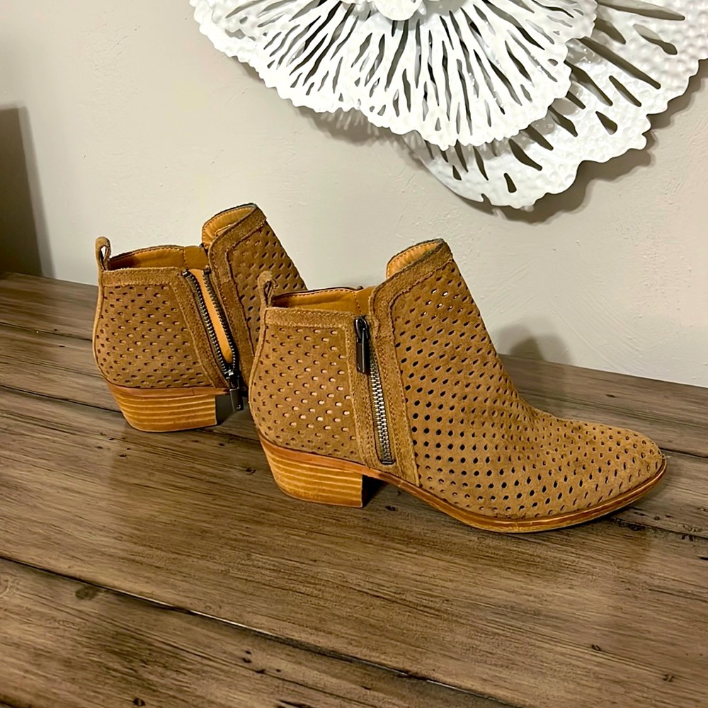 Tan booties